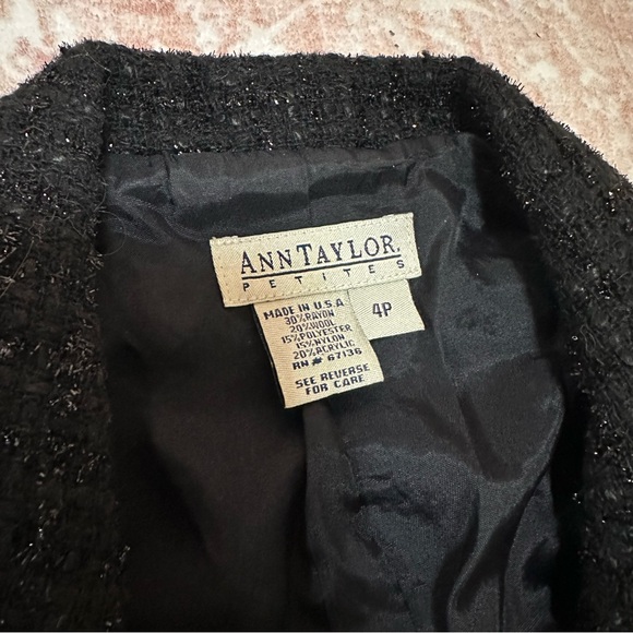 Ann Taylor Sparkly Tweed Blazer With Crystal Buttons - Picture 4 of 11